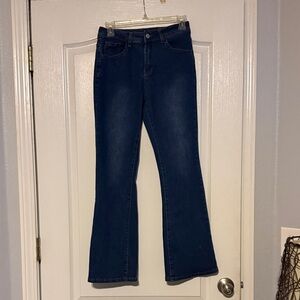 SHEIN Navy Wide Leg Jeans